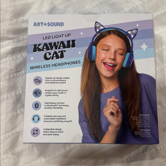 Kawaii Cat Bluetooth Headphones, 🐱 - Picture 10 of 10